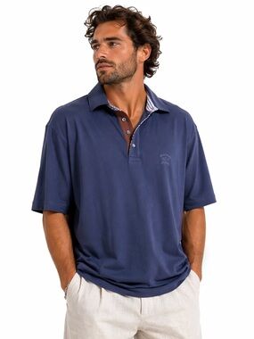 Vintage Paul and Shark oversized short sleeve 3 button Cotton Polo Shirt XXL